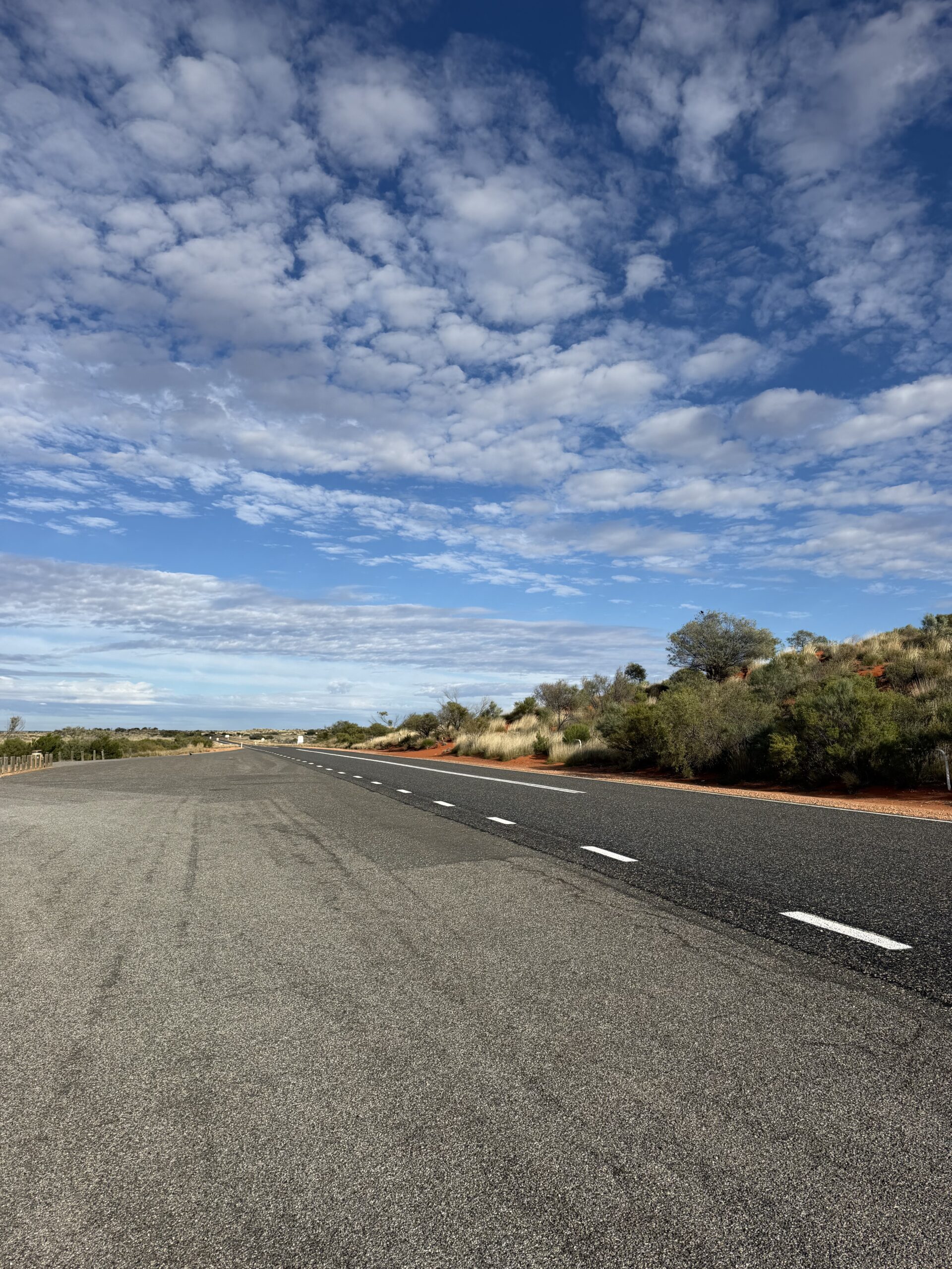 on the road